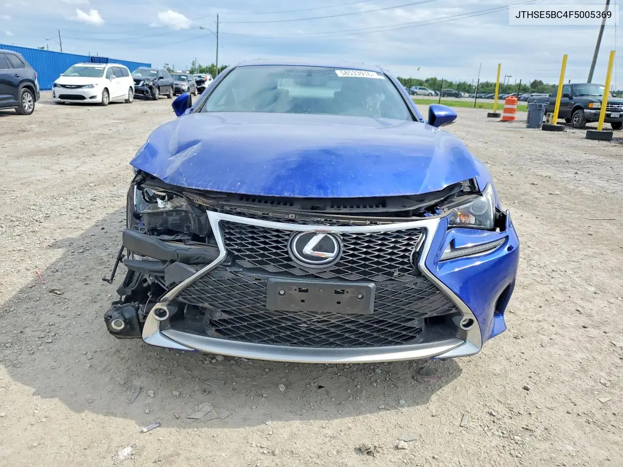 2015 Lexus Rc 350 VIN: JTHSE5BC4F5005369 Lot: 58533916