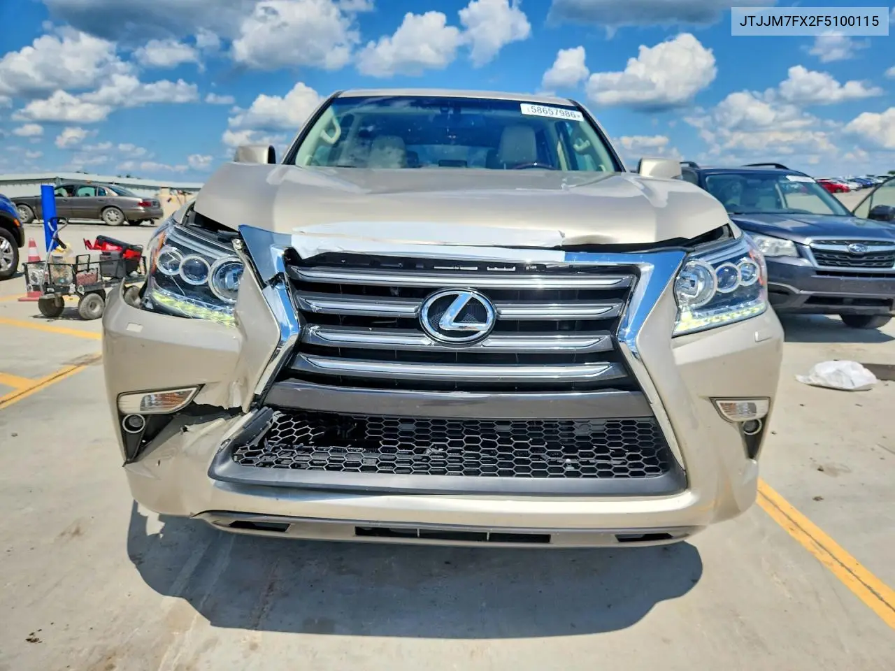2015 Lexus Gx 460 Premium VIN: JTJJM7FX2F5100115 Lot: 58657986