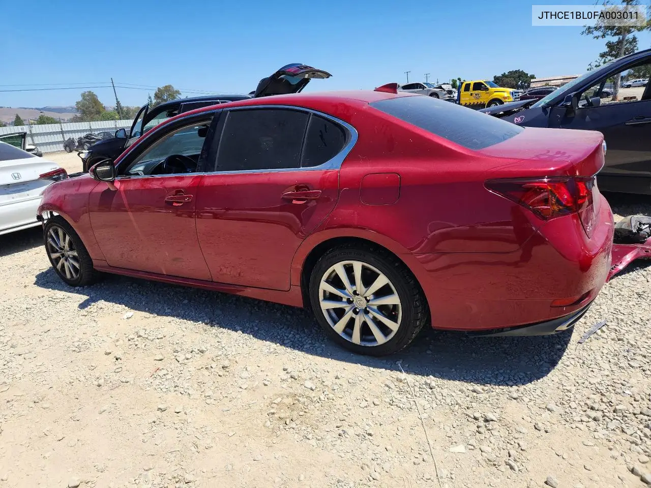 2015 Lexus Gs 350 VIN: JTHCE1BL0FA003011 Lot: 58965076