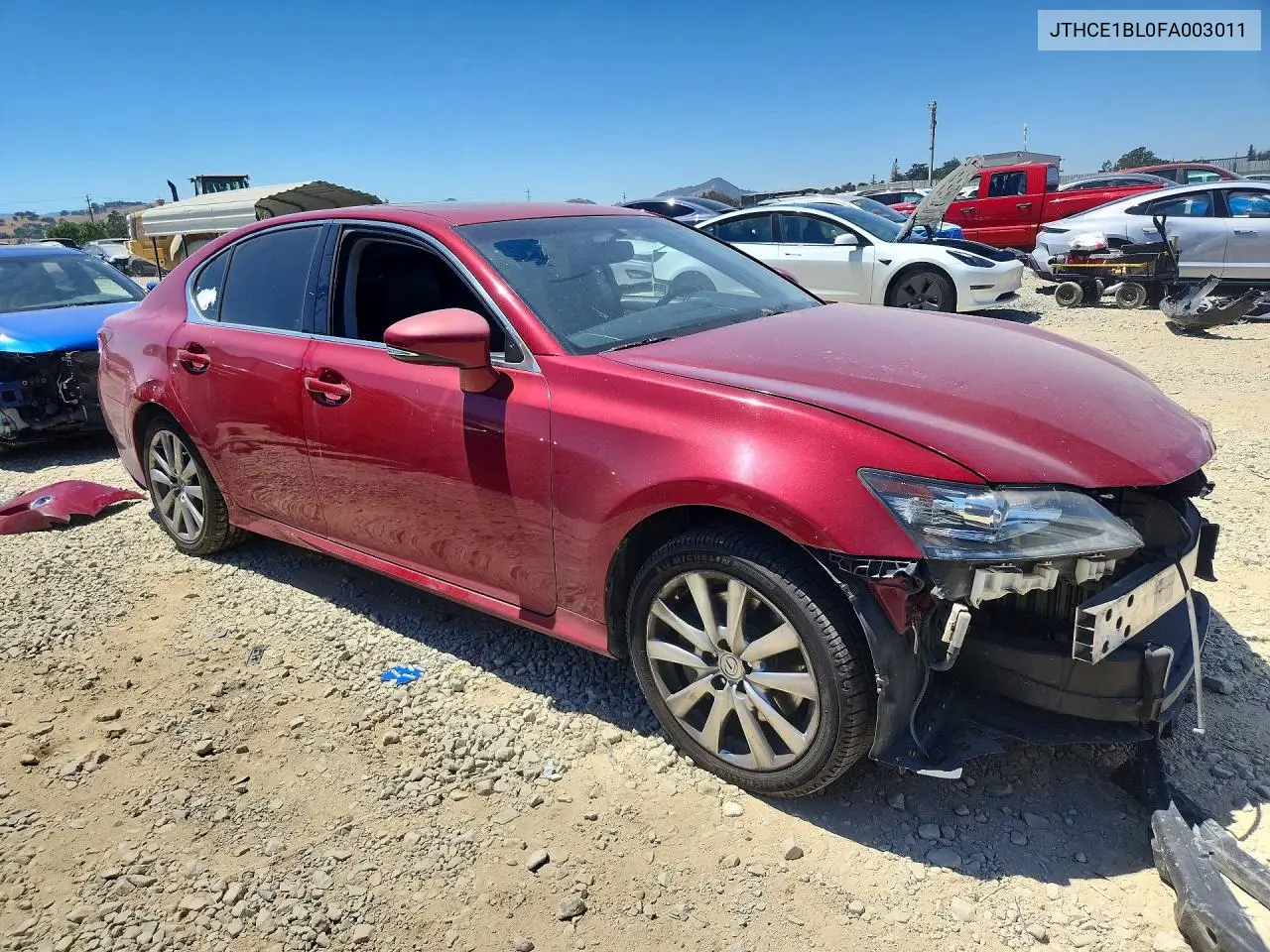 2015 Lexus Gs 350 VIN: JTHCE1BL0FA003011 Lot: 58965076