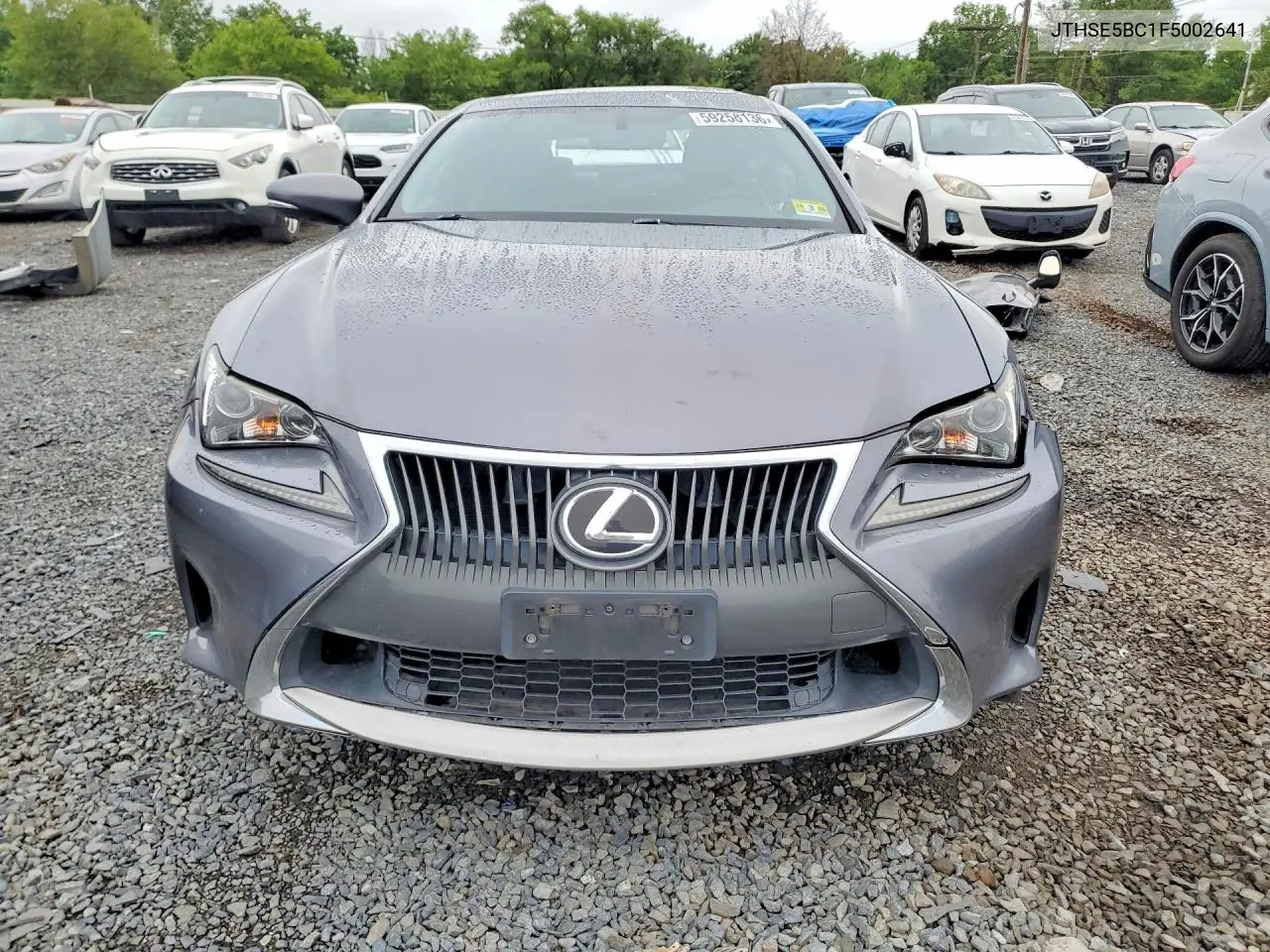 2015 Lexus Rc 350 VIN: JTHSE5BC1F5002641 Lot: 59258136