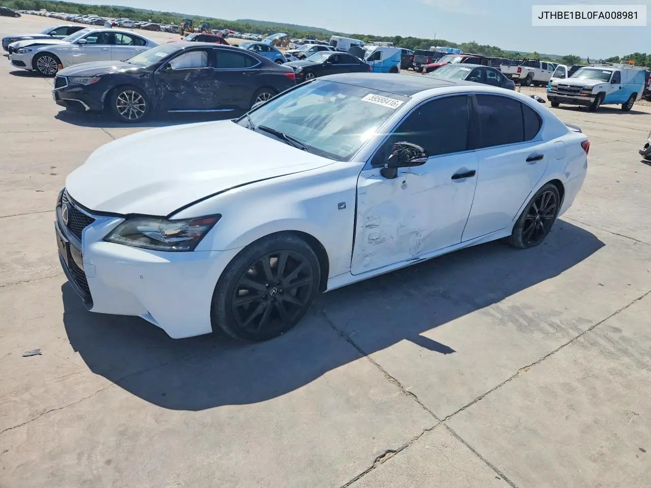 2015 Lexus Gs 350 VIN: JTHBE1BL0FA008981 Lot: 59588416