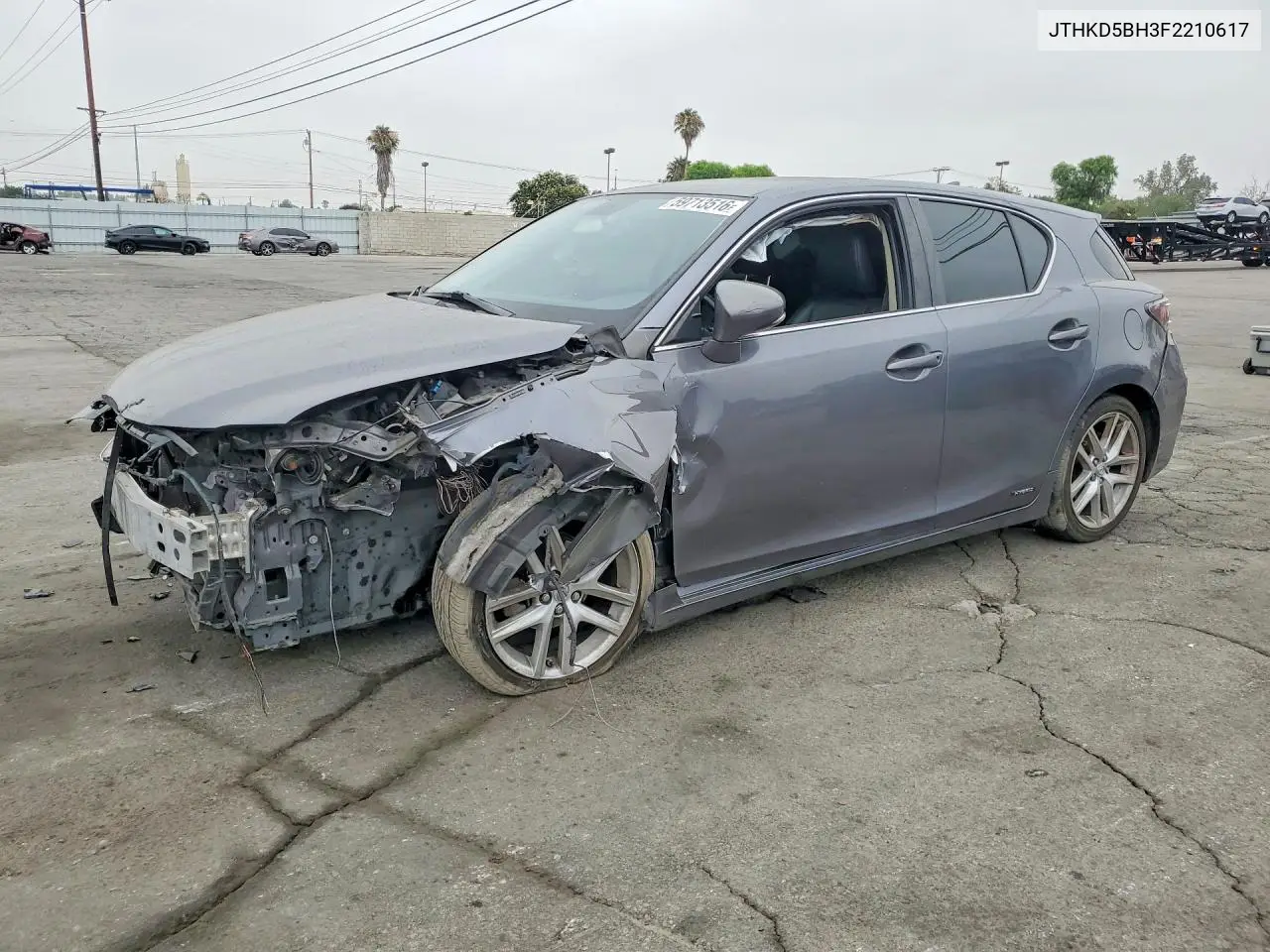 2015 Lexus Ct 200 VIN: JTHKD5BH3F2210617 Lot: 59713516