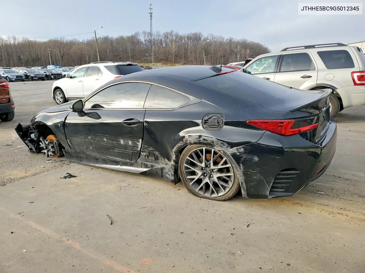 2016 Lexus Rc 350 Base VIN: JTHHE5BC9G5012345 Lot: 41874176