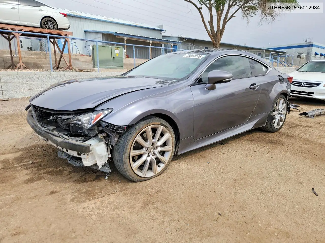 2016 Lexus Rc 350 VIN: JTHHE5BC6G5012934 Lot: 56064246