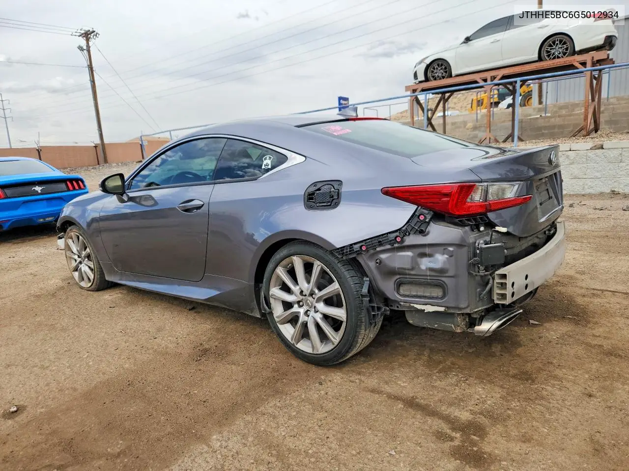 2016 Lexus Rc 350 VIN: JTHHE5BC6G5012934 Lot: 56064246