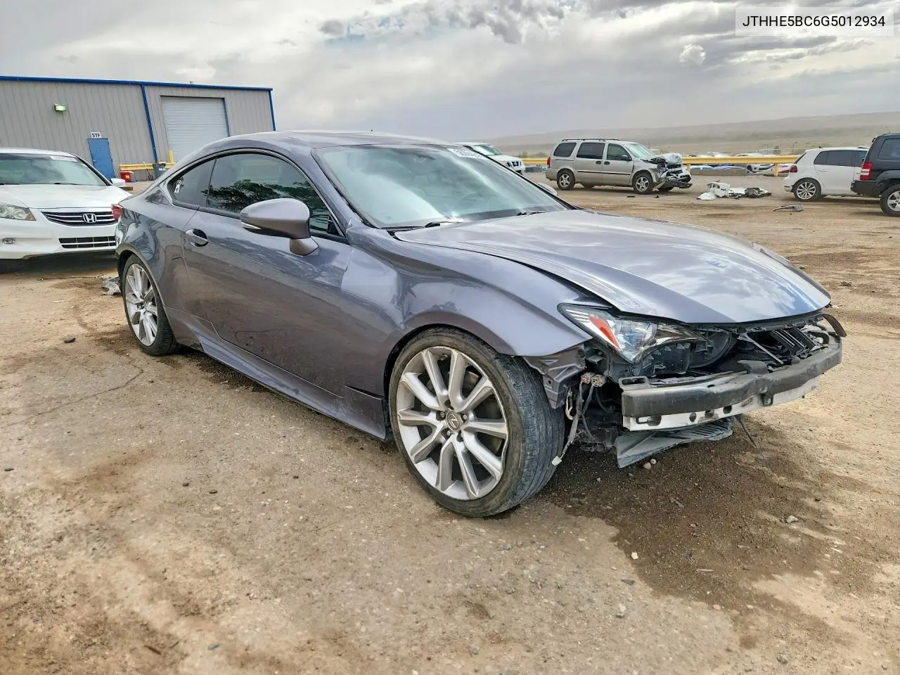 2016 Lexus Rc 350 VIN: JTHHE5BC6G5012934 Lot: 56064246
