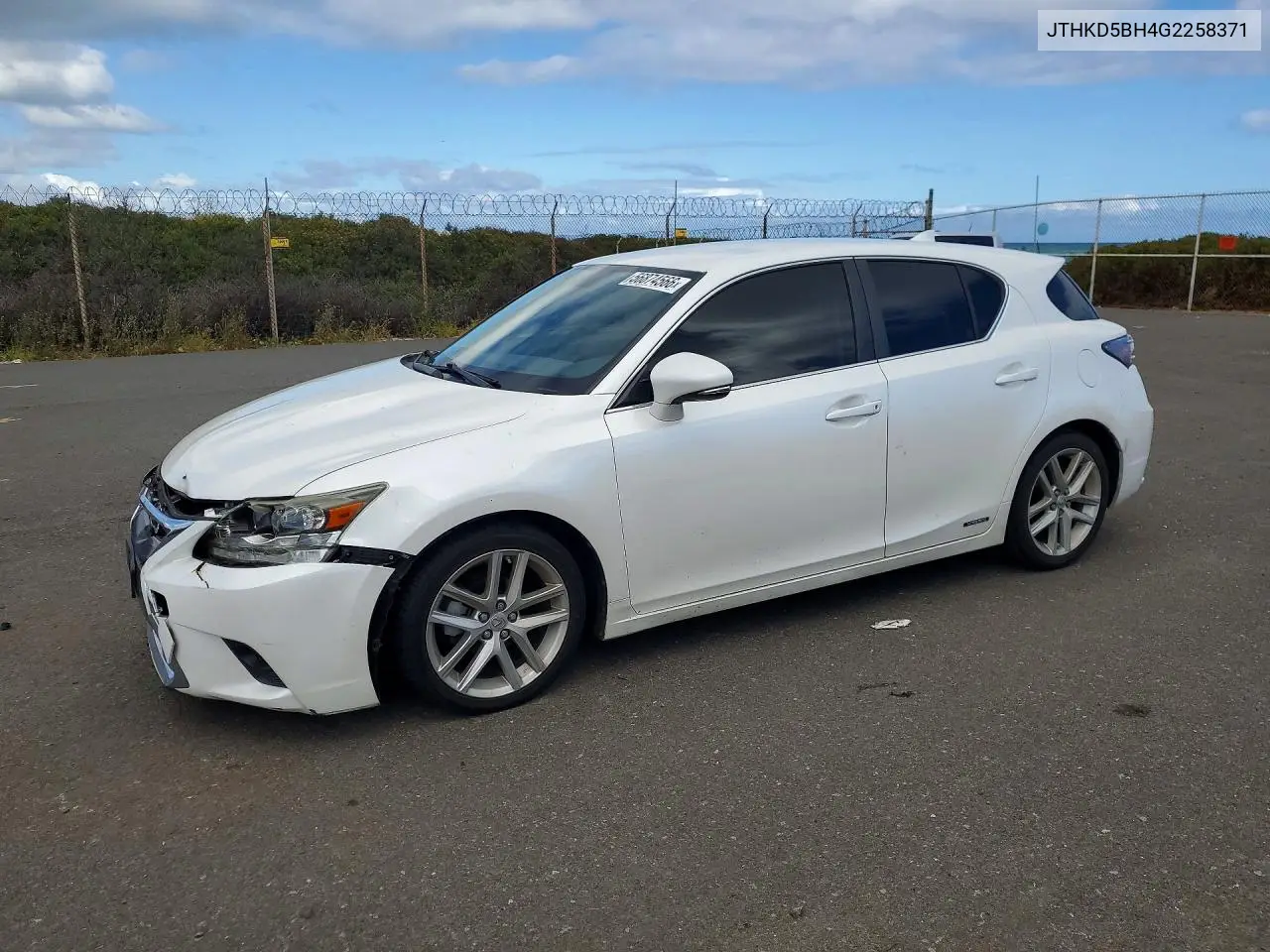 2016 Lexus Ct 200 VIN: JTHKD5BH4G2258371 Lot: 56874566