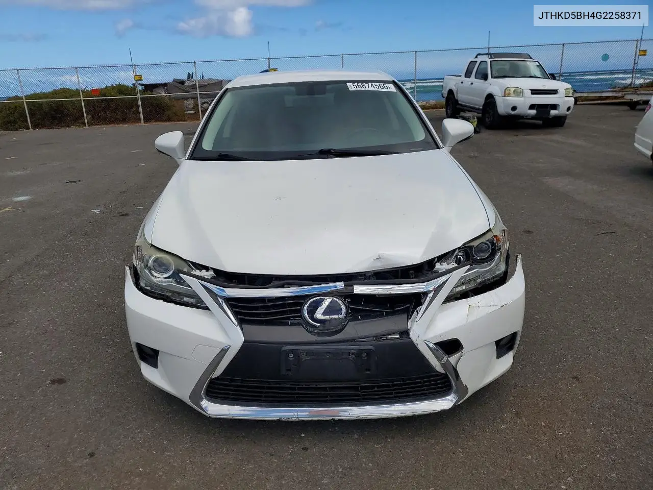 2016 Lexus Ct 200 VIN: JTHKD5BH4G2258371 Lot: 56874566