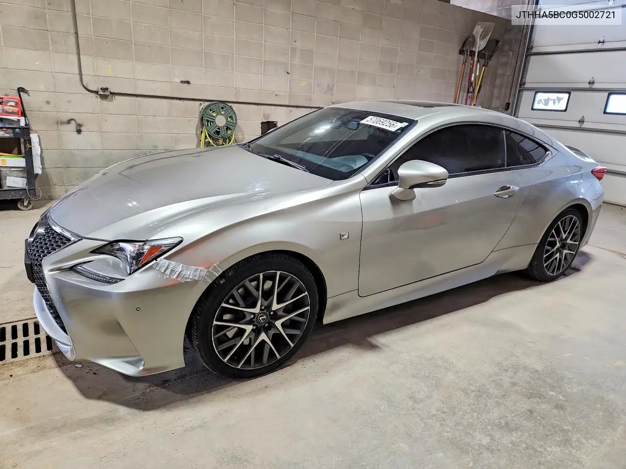 2016 Lexus Rc 200T VIN: JTHHA5BC0G5002721 Lot: 57069256