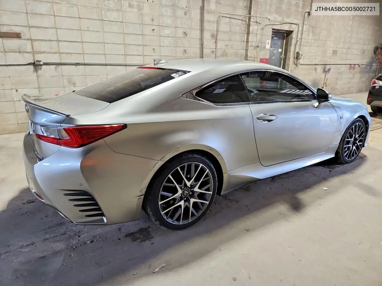 2016 Lexus Rc 200T VIN: JTHHA5BC0G5002721 Lot: 57069256