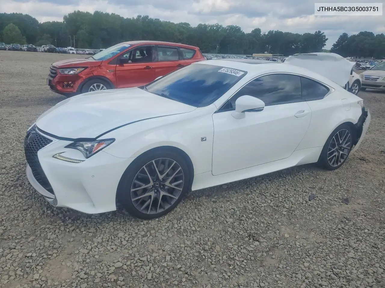 2016 Lexus Rc 200T VIN: JTHHA5BC3G5003751 Lot: 57529346