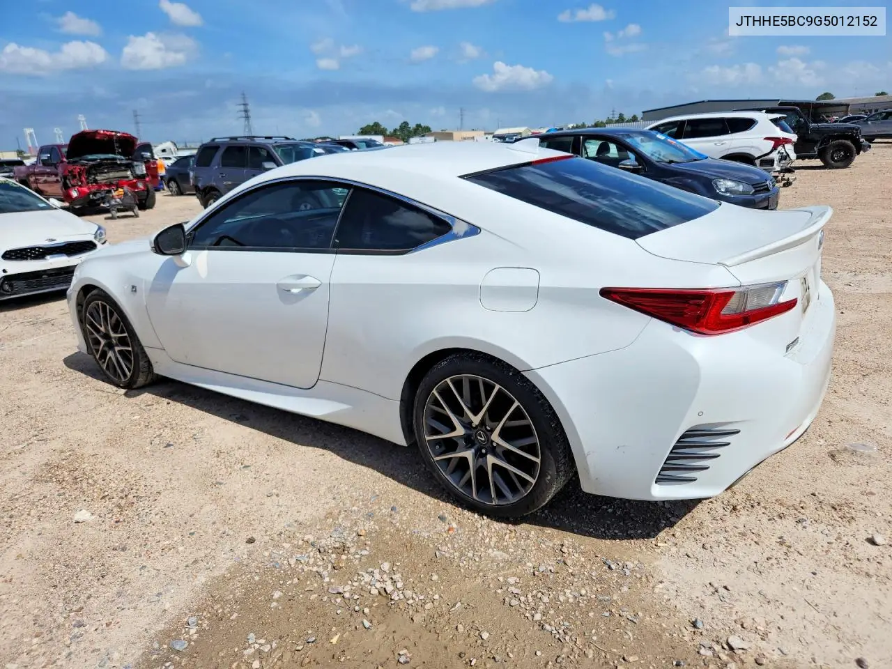 2016 Lexus Rc 350 VIN: JTHHE5BC9G5012152 Lot: 58076126