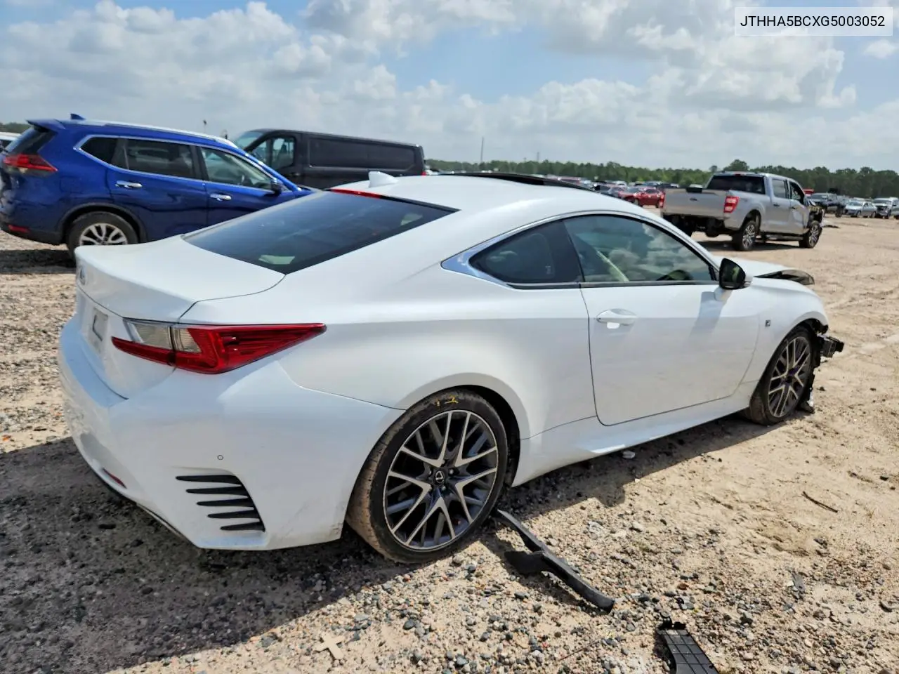 2016 Lexus Rc 200T VIN: JTHHA5BCXG5003052 Lot: 58423886