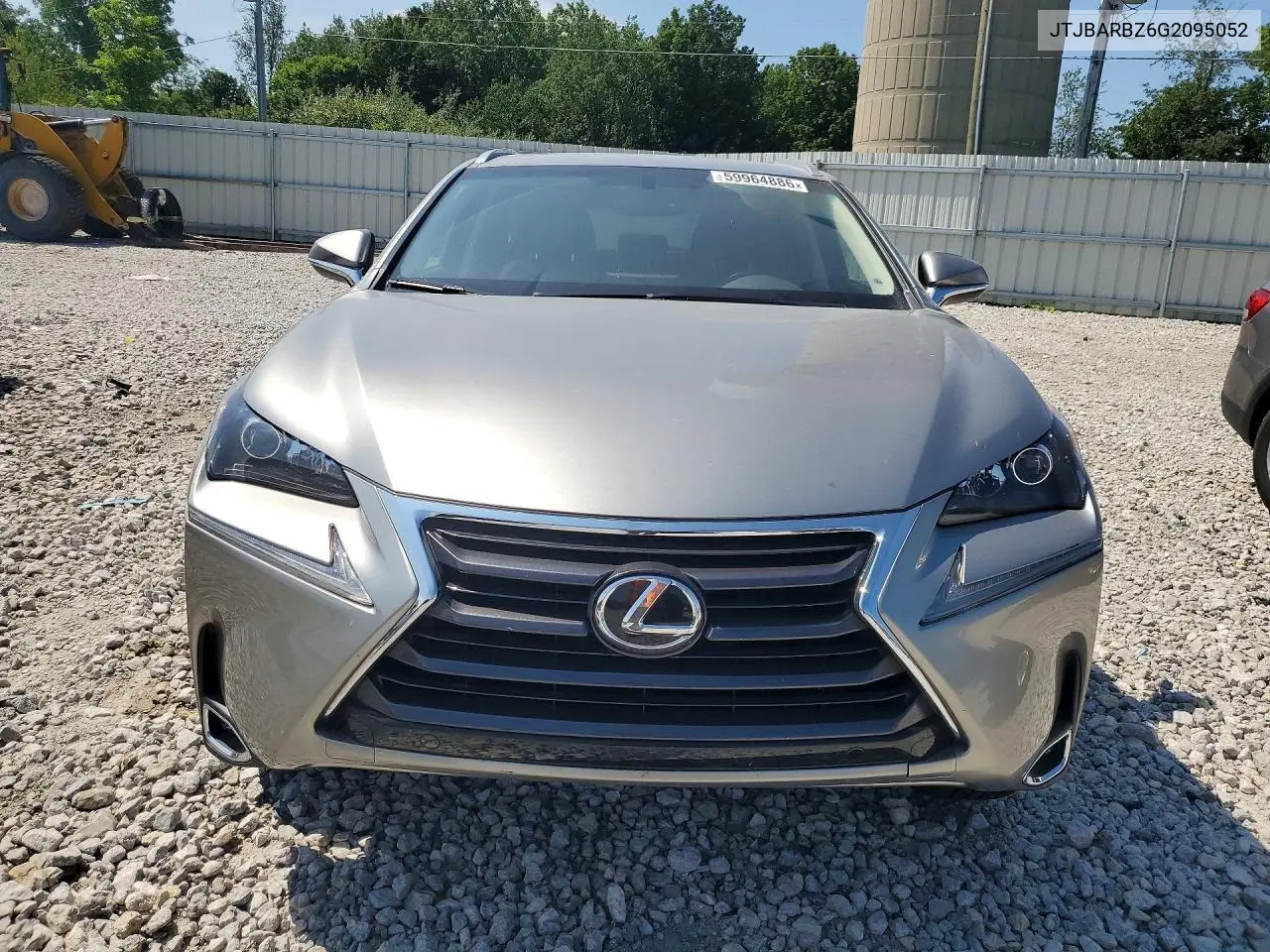 2016 Lexus Nx 200T Base VIN: JTJBARBZ6G2095052 Lot: 59964886