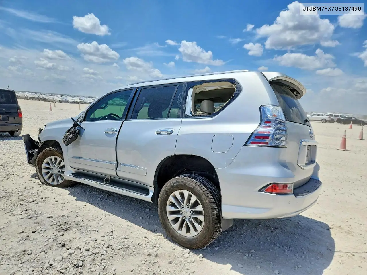 2016 Lexus Gx 460 VIN: JTJBM7FX7G5137490 Lot: 60326946
