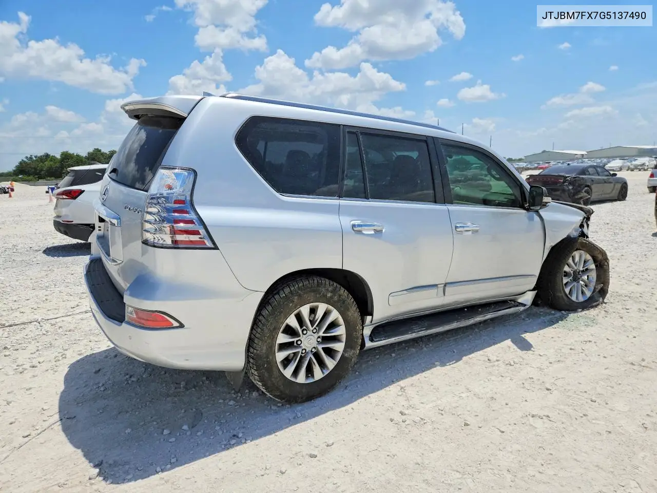 2016 Lexus Gx 460 VIN: JTJBM7FX7G5137490 Lot: 60326946