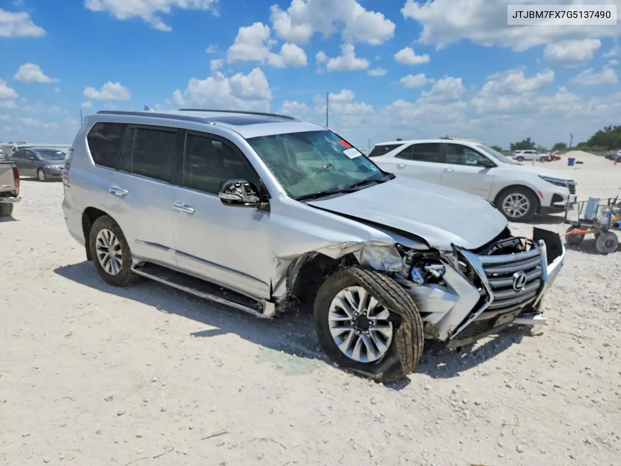 2016 Lexus Gx 460 VIN: JTJBM7FX7G5137490 Lot: 60326946