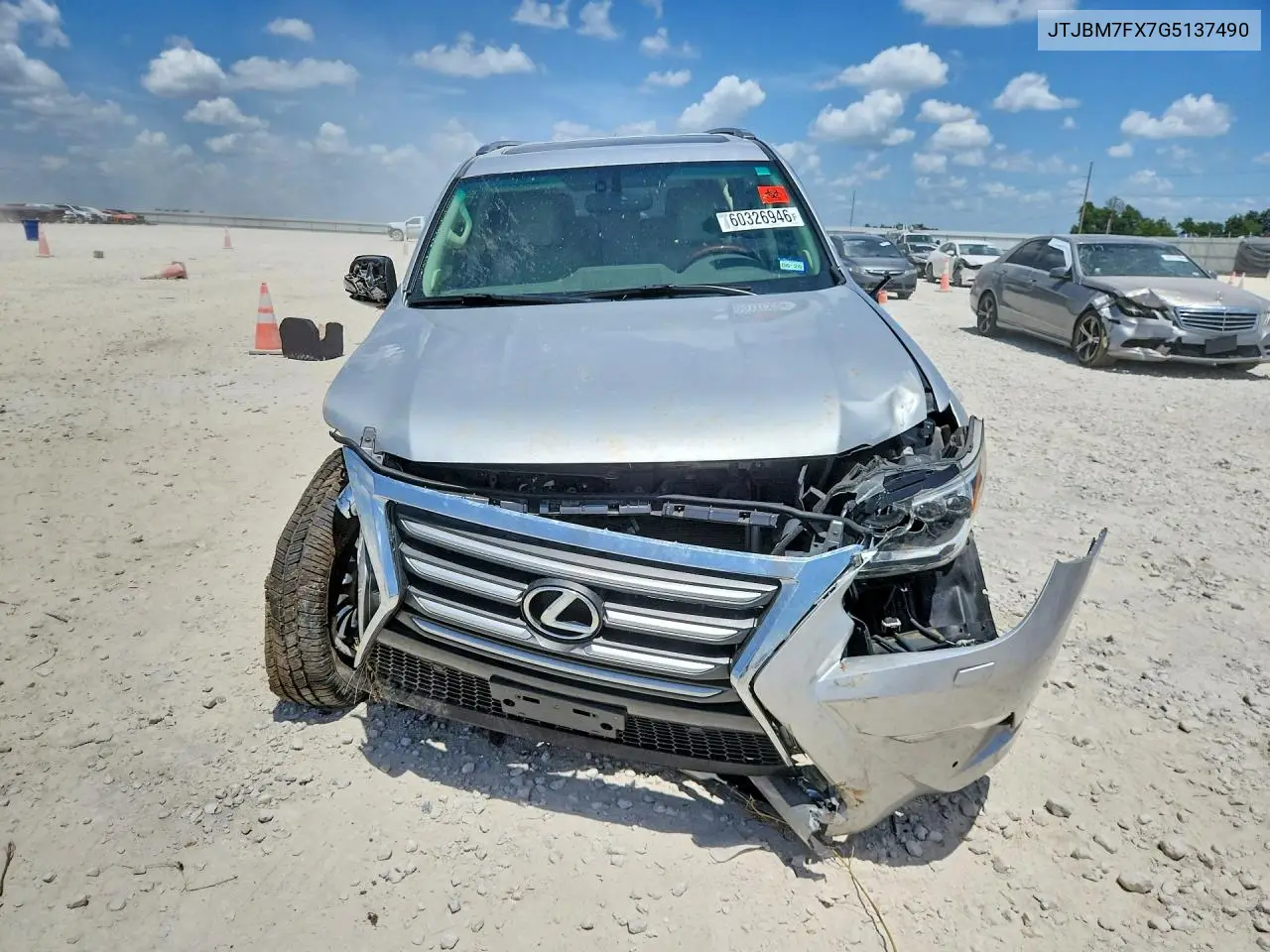 2016 Lexus Gx 460 VIN: JTJBM7FX7G5137490 Lot: 60326946