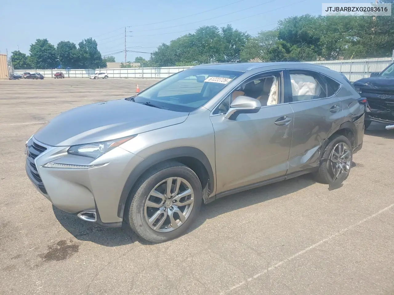 2016 Lexus Nx 200T Base VIN: JTJBARBZXG2083616 Lot: 61222726