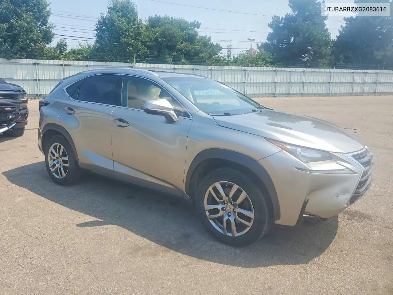 2016 Lexus Nx 200T Base VIN: JTJBARBZXG2083616 Lot: 61222726