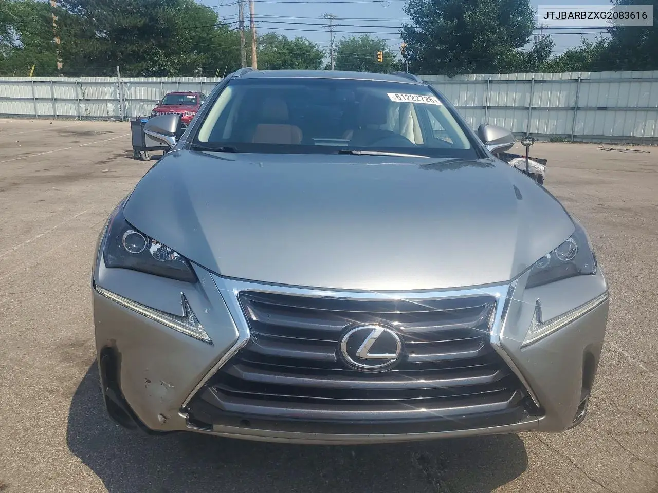 2016 Lexus Nx 200T Base VIN: JTJBARBZXG2083616 Lot: 61222726