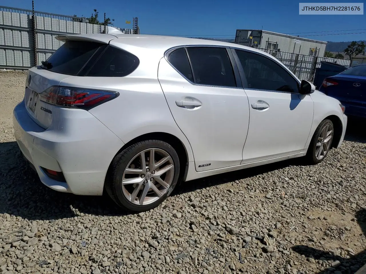 2017 Lexus Ct 200 VIN: JTHKD5BH7H2281676 Lot: 46783086