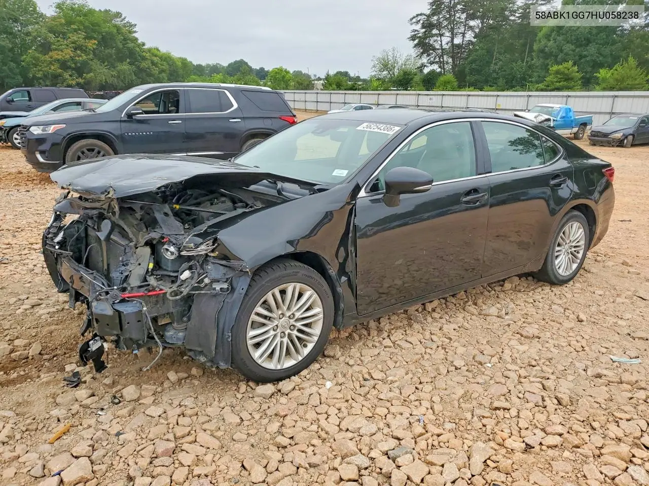 2017 Lexus Es 350 VIN: 58ABK1GG7HU058238 Lot: 56254386