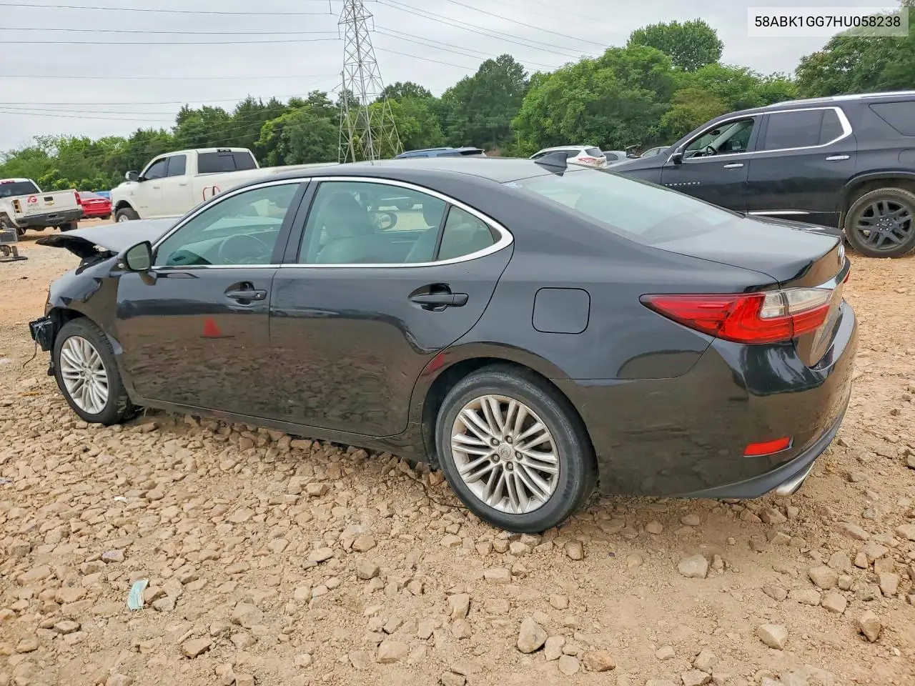 2017 Lexus Es 350 VIN: 58ABK1GG7HU058238 Lot: 56254386