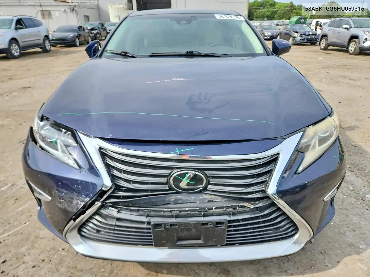 2017 Lexus Es 350 VIN: 58ABK1GG6HU059316 Lot: 56409936