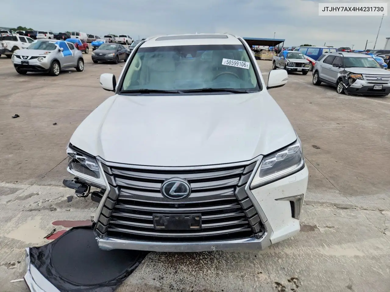 2017 Lexus Lx 570 VIN: JTJHY7AX4H4231730 Lot: 58599106