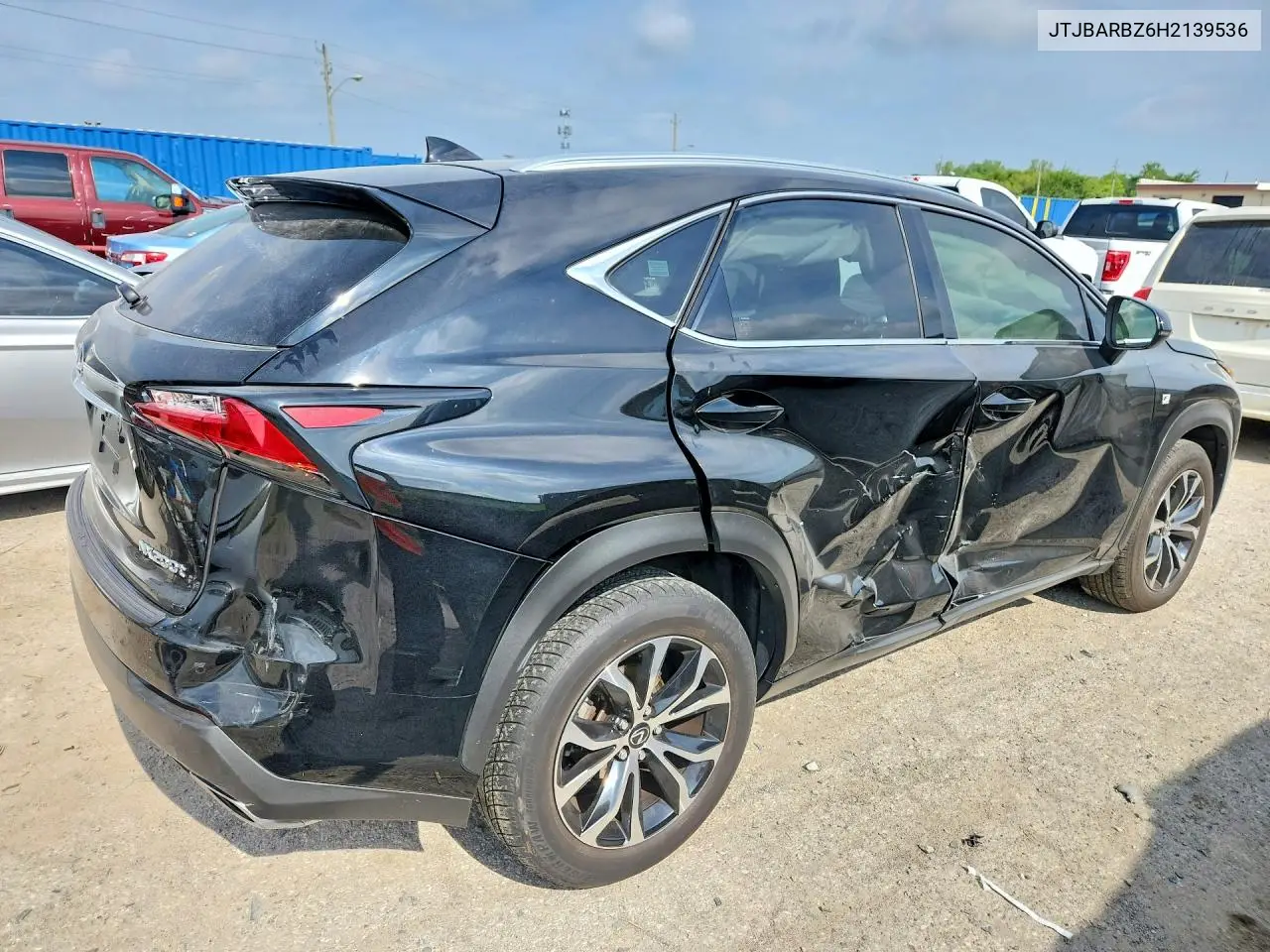 2017 Lexus Nx 200T F Sport VIN: JTJBARBZ6H2139536 Lot: 60184256