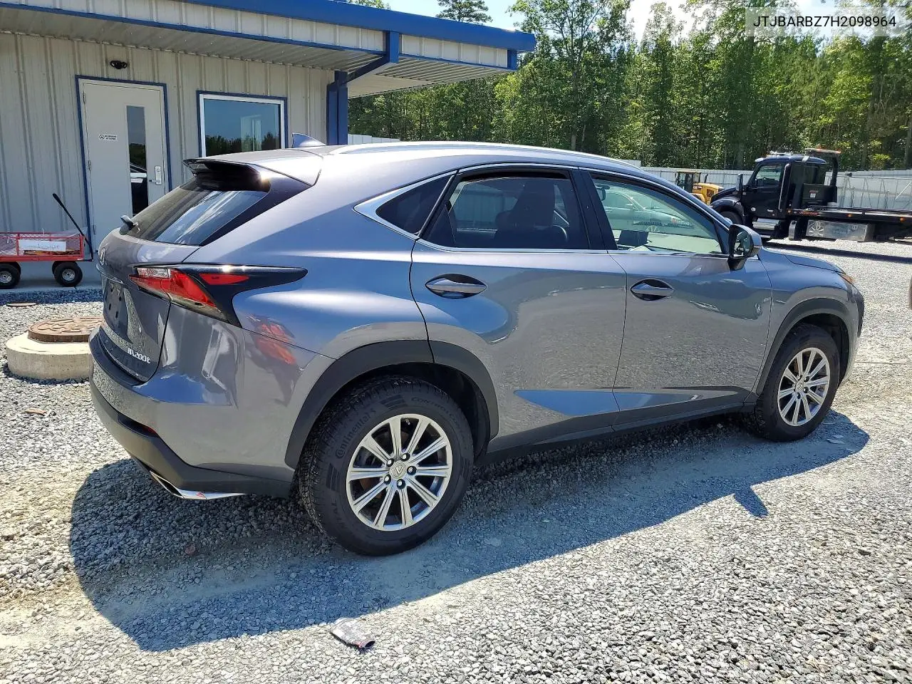 2017 Lexus Nx 200T Base VIN: JTJBARBZ7H2098964 Lot: 60554226