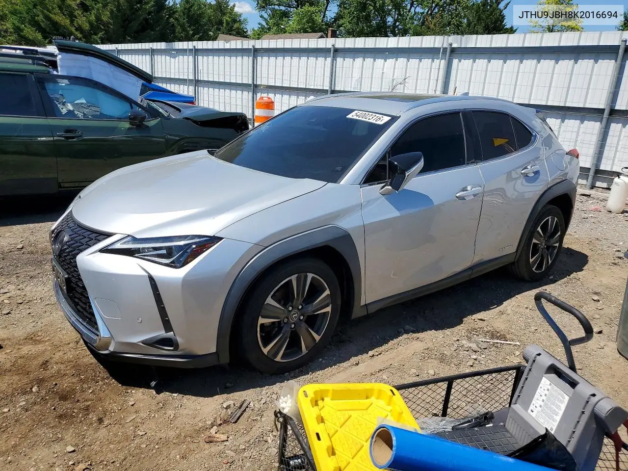 2019 Lexus Ux 250H VIN: JTHU9JBH8K2016694 Lot: 54002316