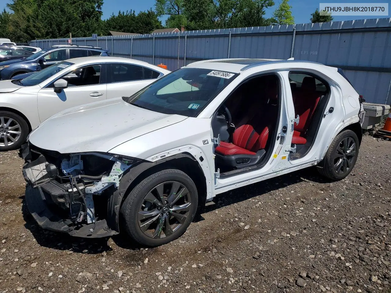 2019 Lexus Ux 250H VIN: JTHU9JBH8K2018770 Lot: 54097686