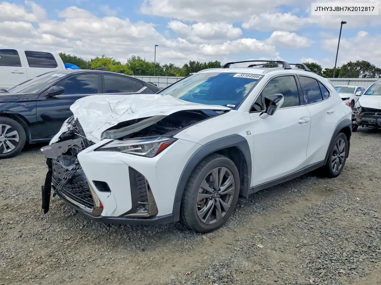 2019 Lexus Ux 200 VIN: JTHY3JBH7K2012817 Lot: 55164986