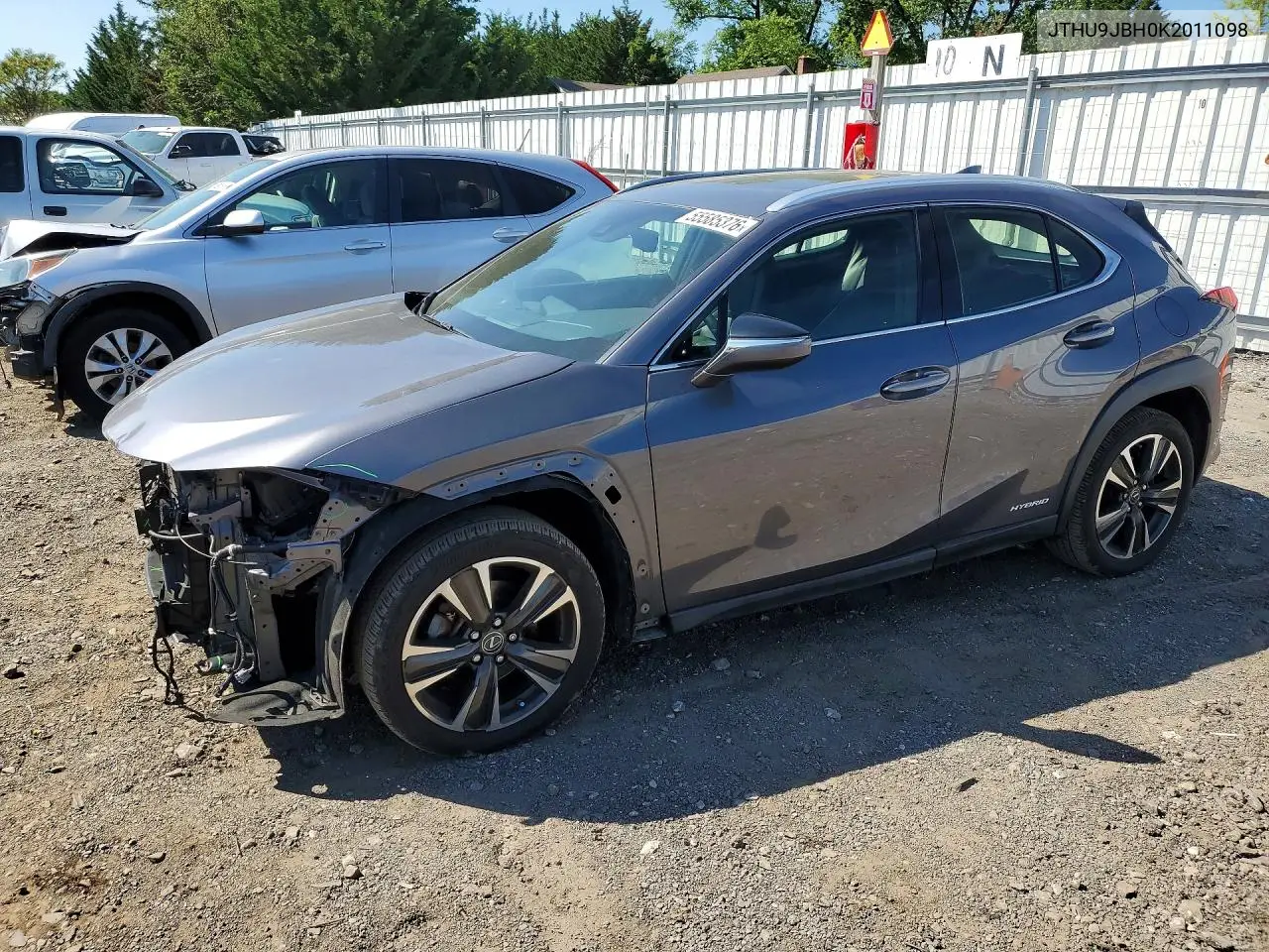 2019 Lexus Ux 250H VIN: JTHU9JBH0K2011098 Lot: 55585376