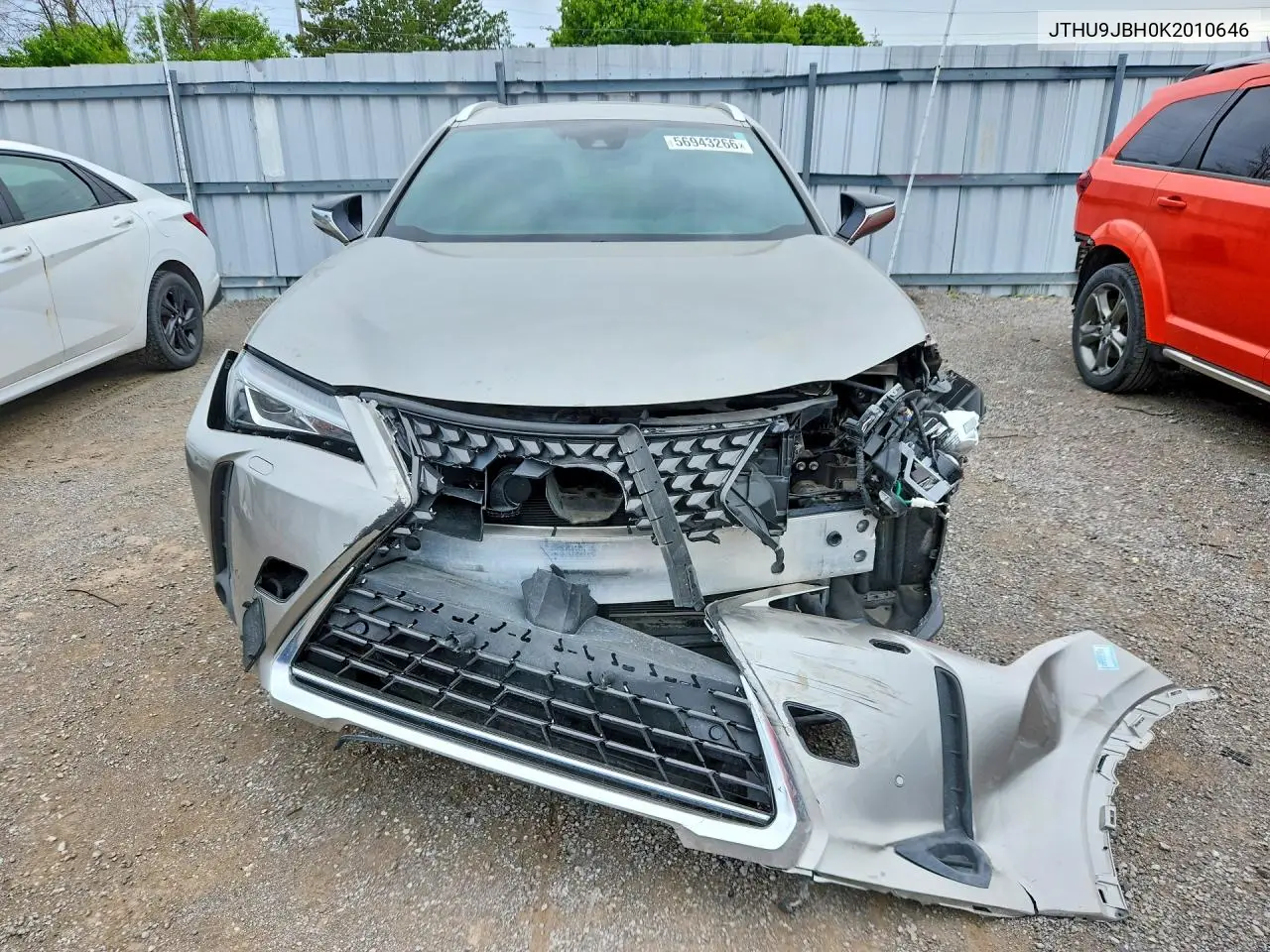 2019 Lexus Ux 250H VIN: JTHU9JBH0K2010646 Lot: 56943266