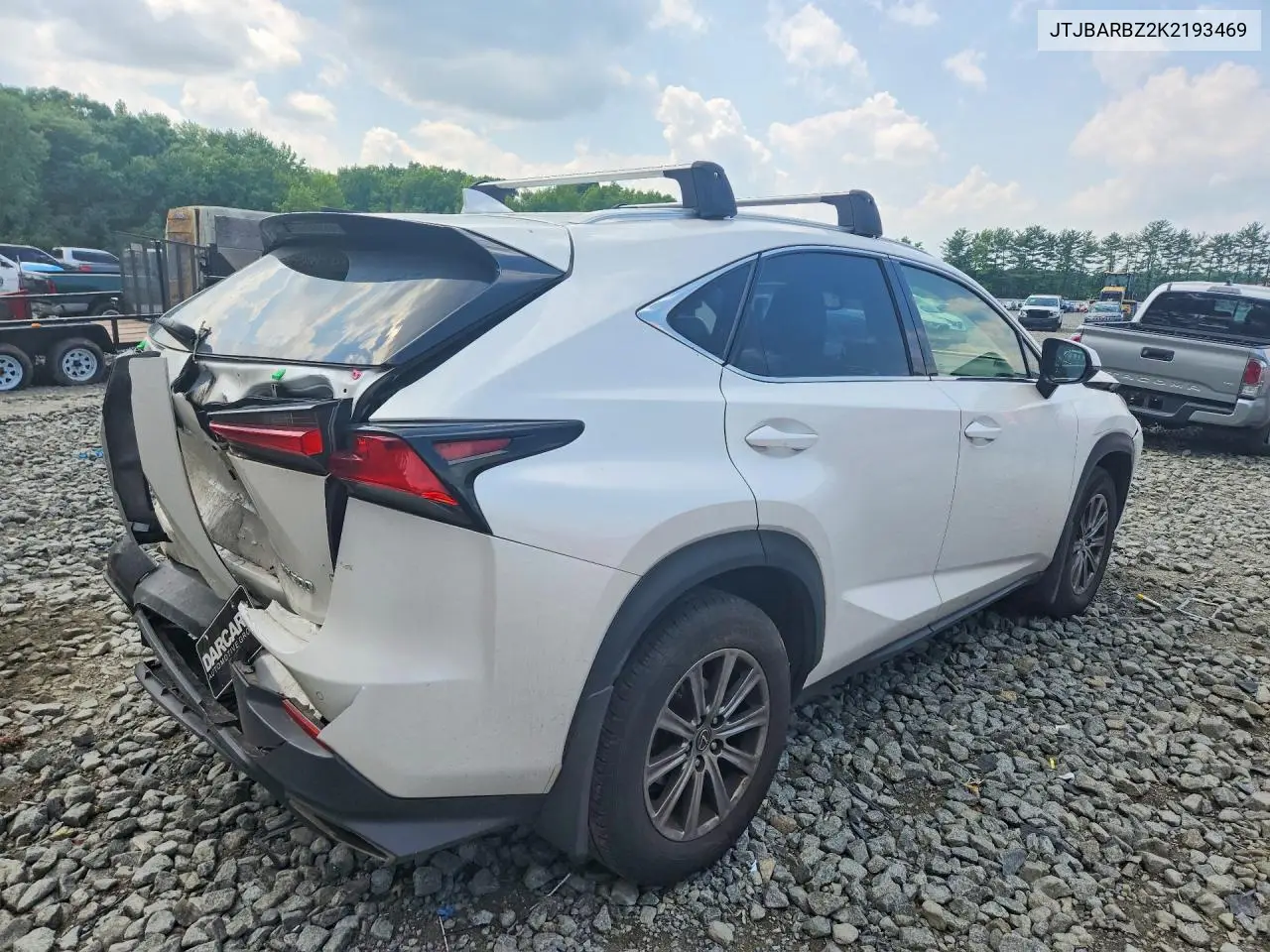 2019 Lexus Nx 300 Base VIN: JTJBARBZ2K2193469 Lot: 57075616