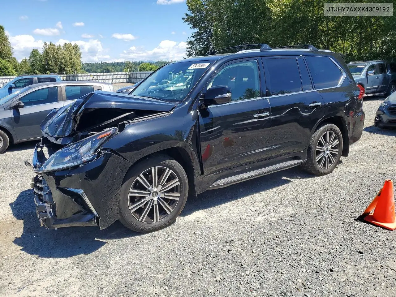 2019 Lexus Lx 570 VIN: JTJHY7AXXK4309192 Lot: 57413806