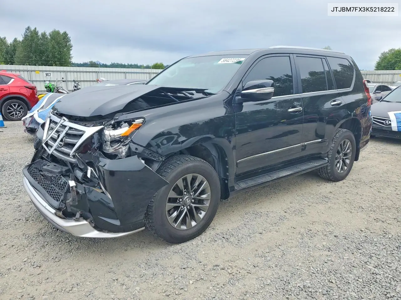 2019 Lexus Gx 460 VIN: JTJBM7FX3K5218222 Lot: 58427236