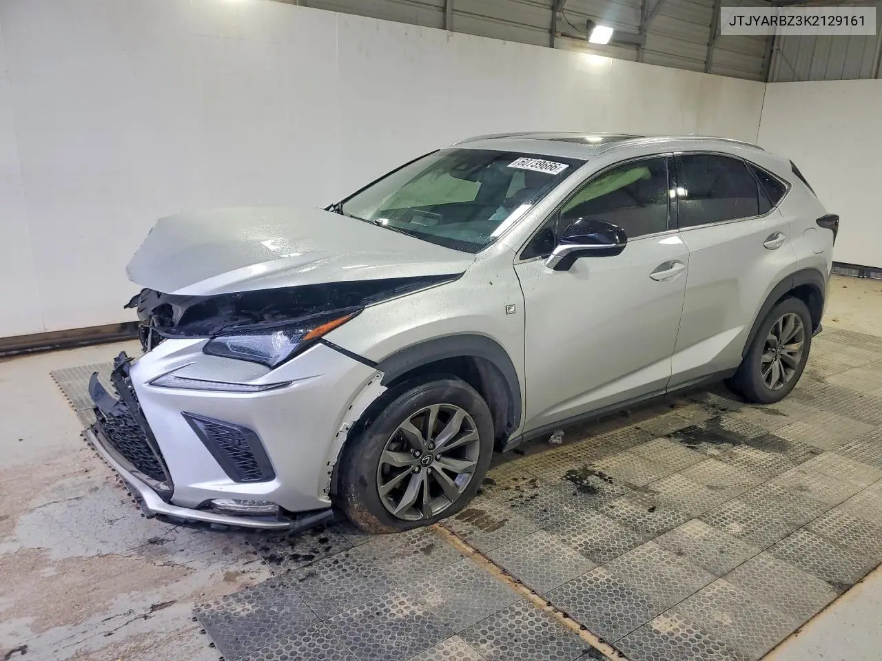 2019 Lexus Nx 300 F Sport VIN: JTJYARBZ3K2129161 Lot: 60739666