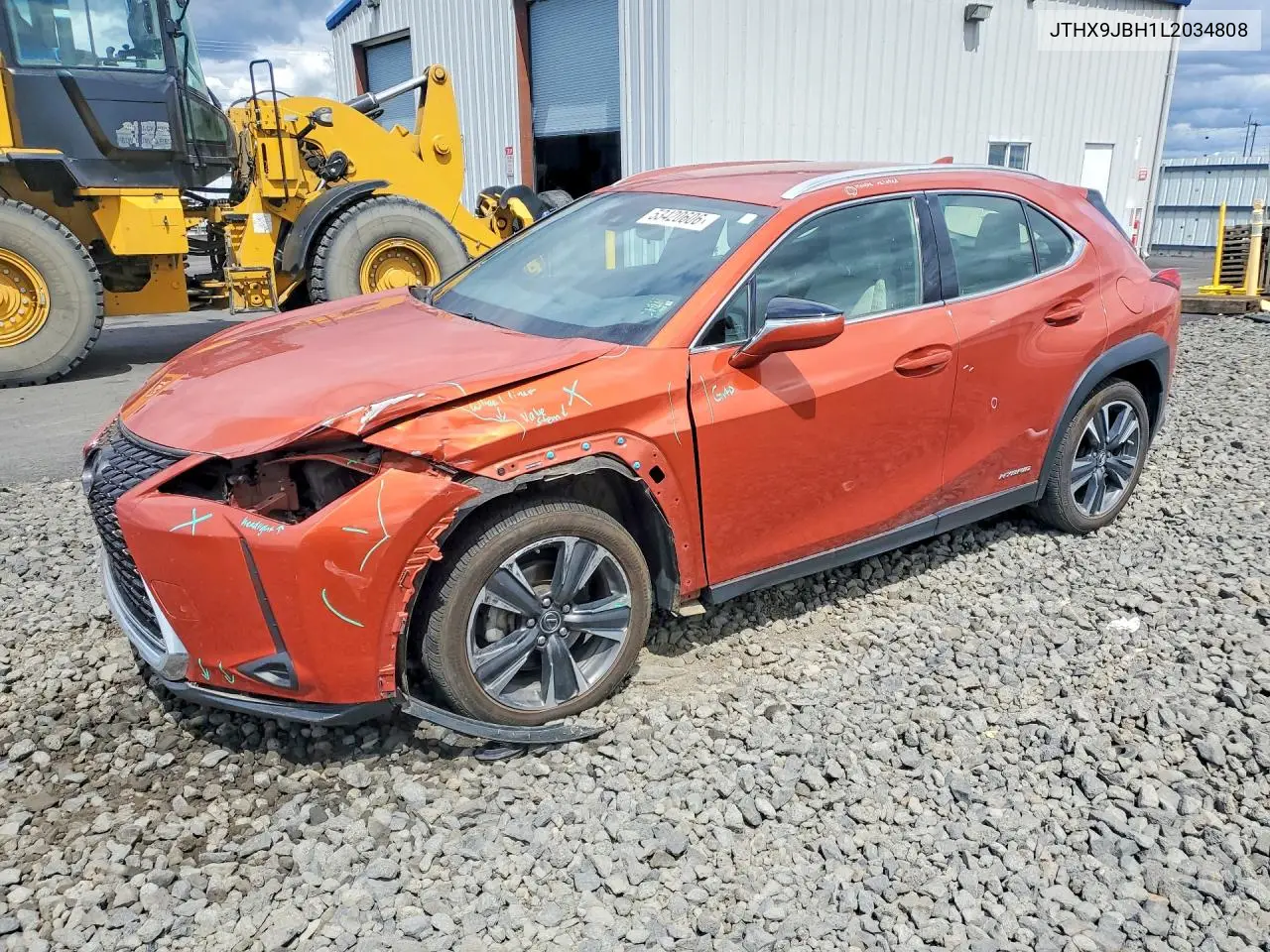 2020 Lexus Ux 250H VIN: JTHX9JBH1L2034808 Lot: 53420606