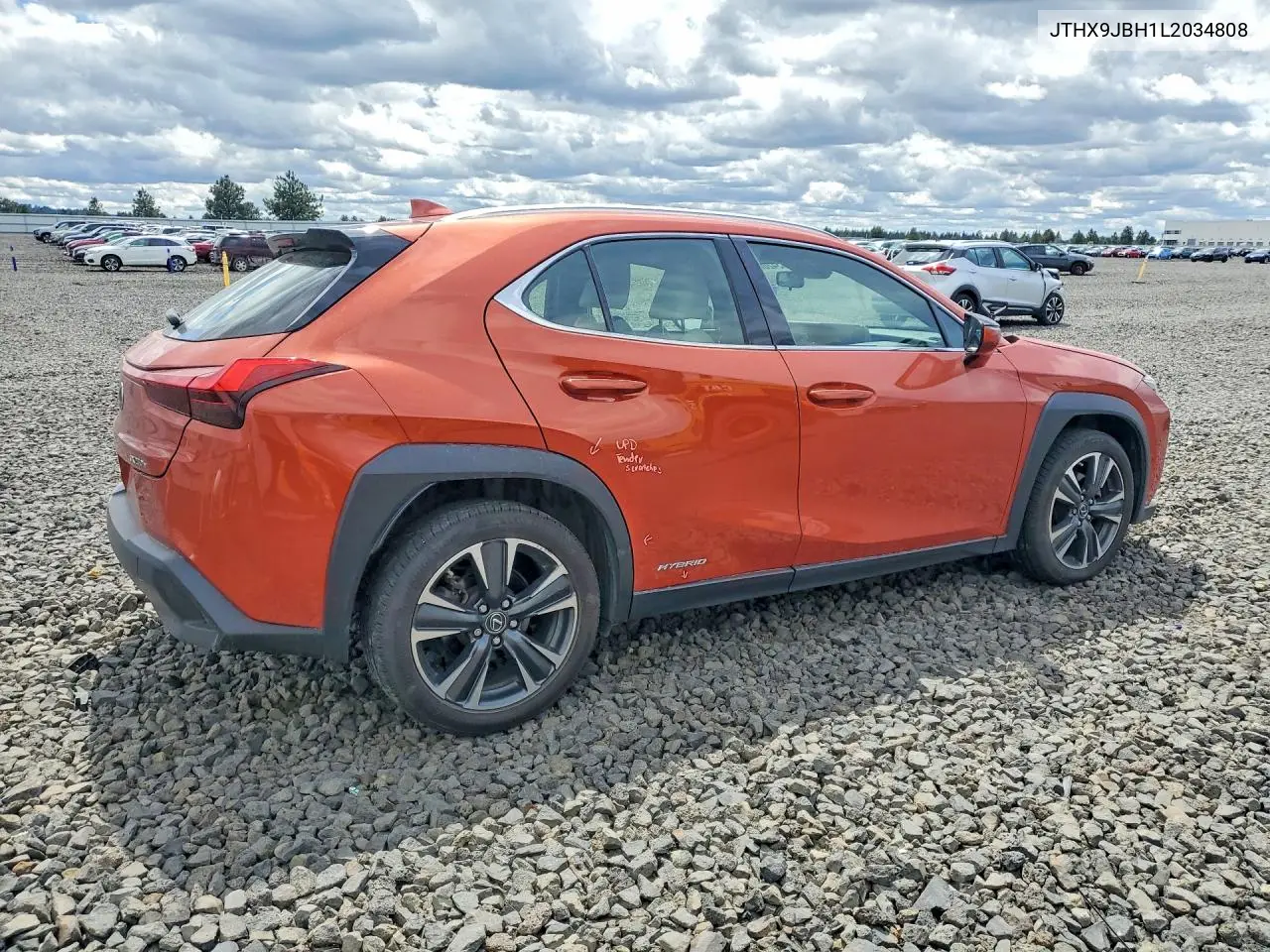 2020 Lexus Ux 250H VIN: JTHX9JBH1L2034808 Lot: 53420606