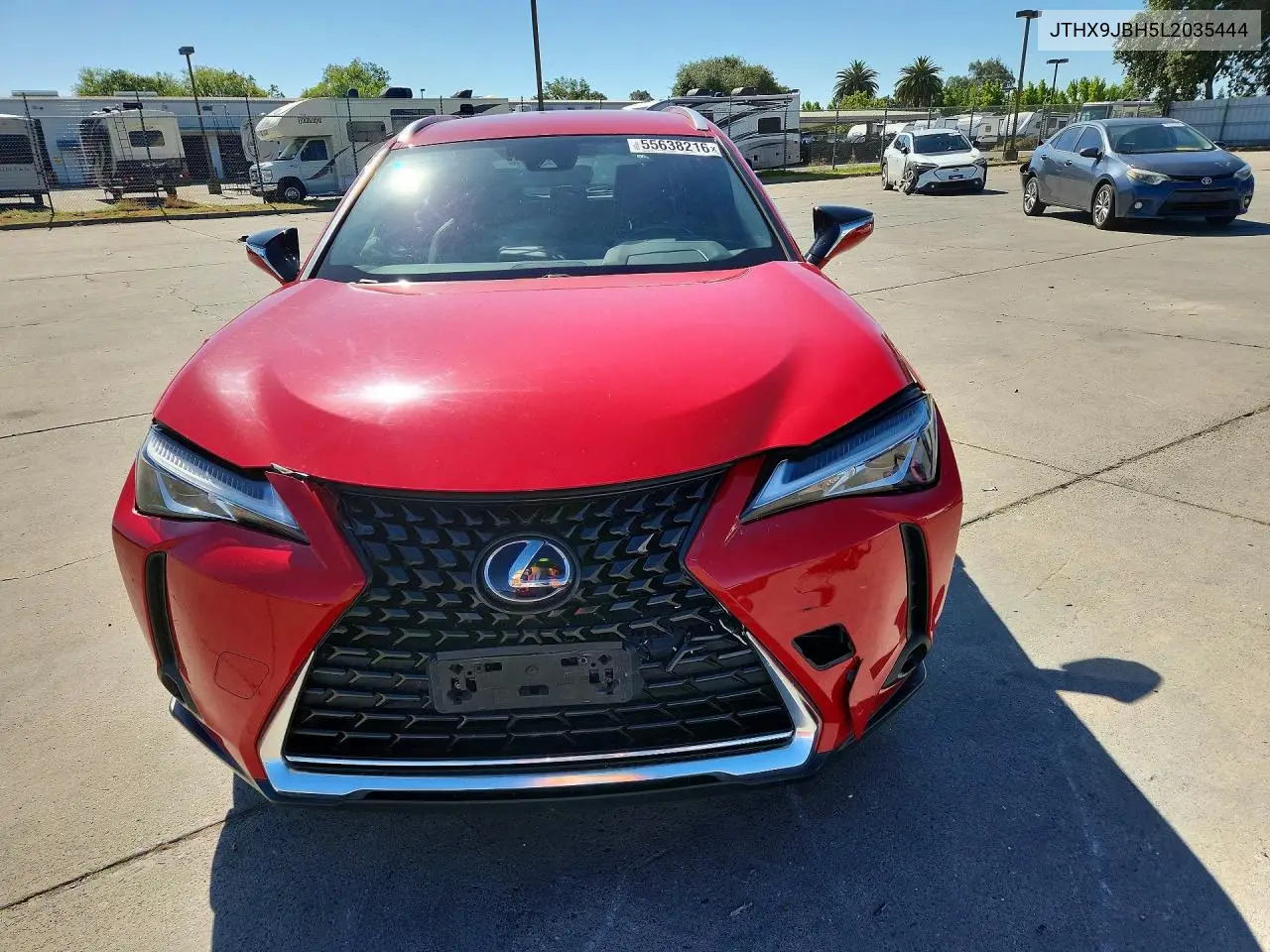 2020 Lexus Ux 250H VIN: JTHX9JBH5L2035444 Lot: 55638216