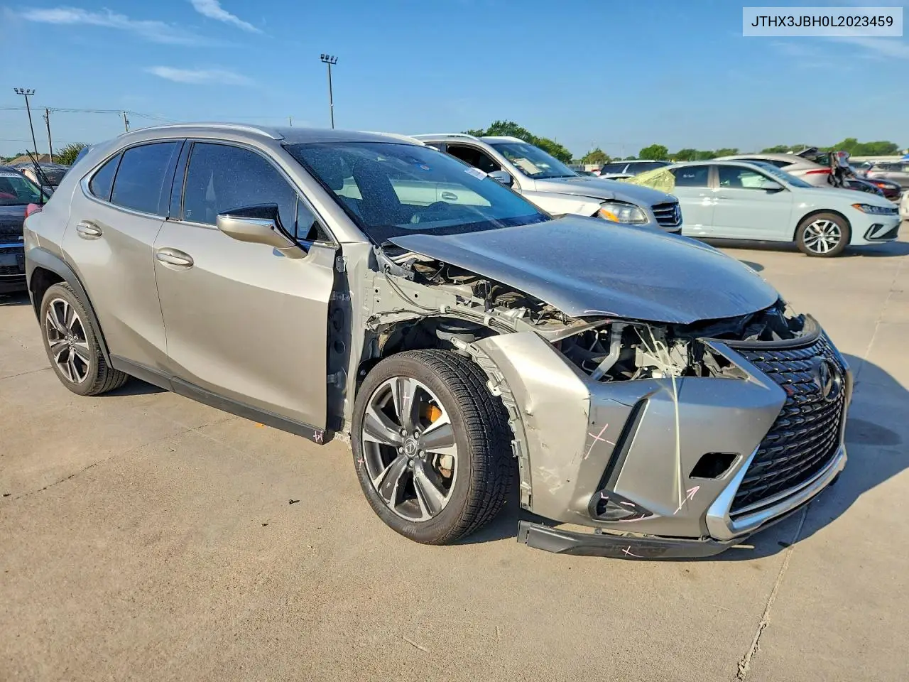 2020 Lexus Ux 200 VIN: JTHX3JBH0L2023459 Lot: 57679536