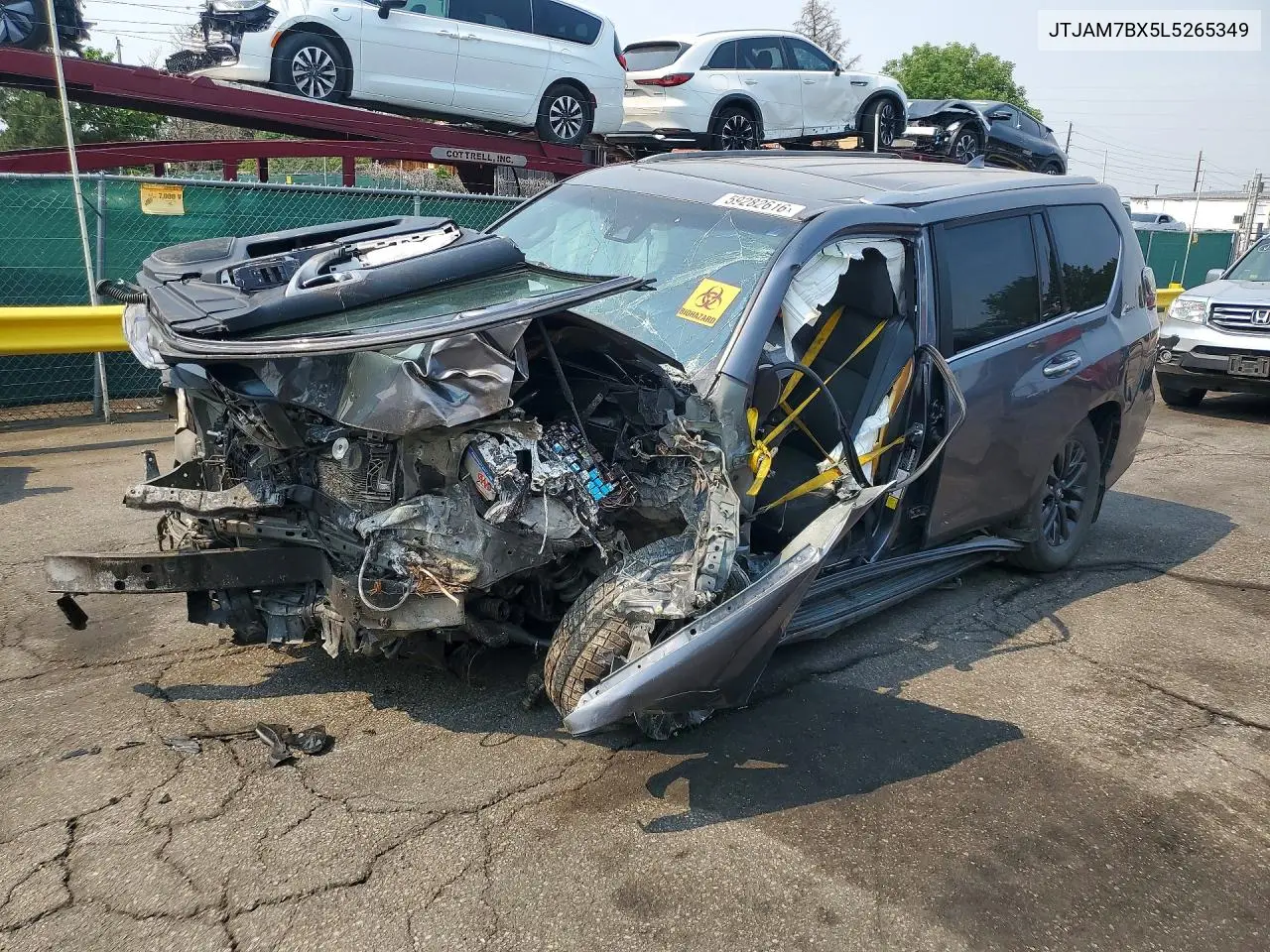 2020 Lexus Gx 460 Premium VIN: JTJAM7BX5L5265349 Lot: 59282616