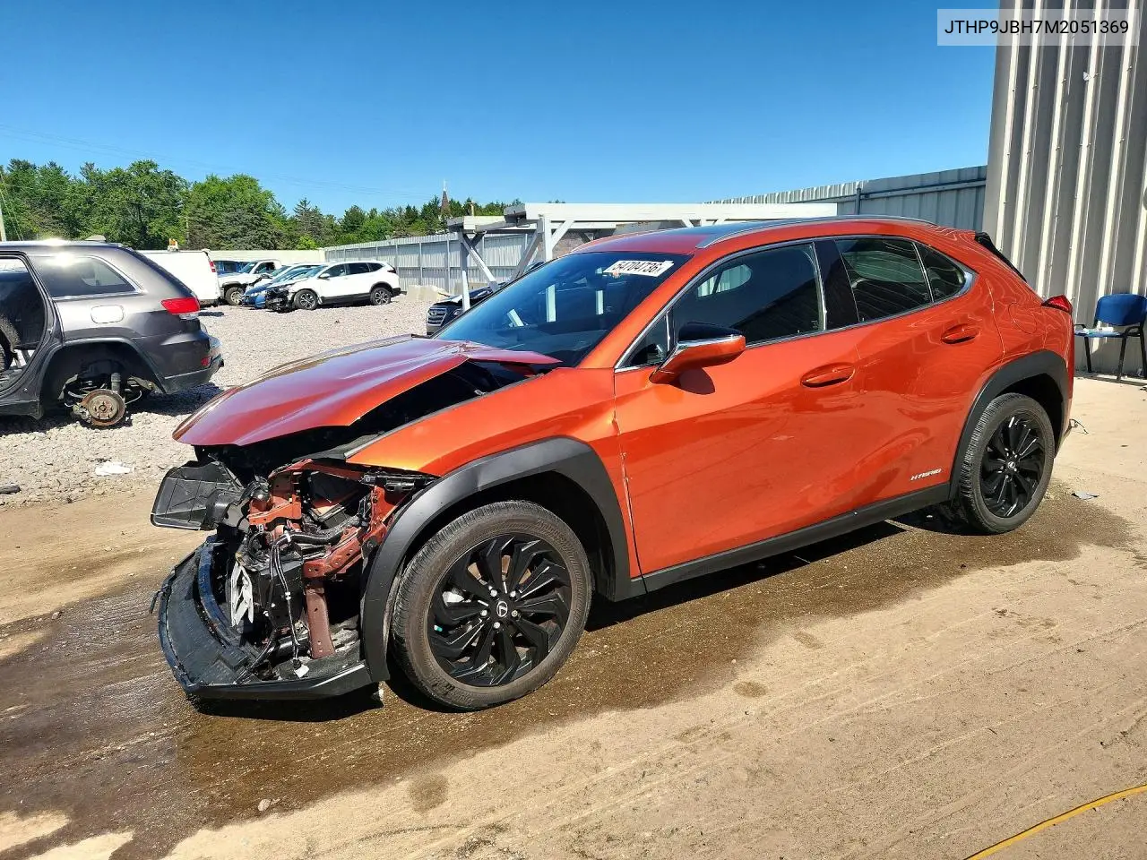 2021 Lexus Ux 250H VIN: JTHP9JBH7M2051369 Lot: 54704736