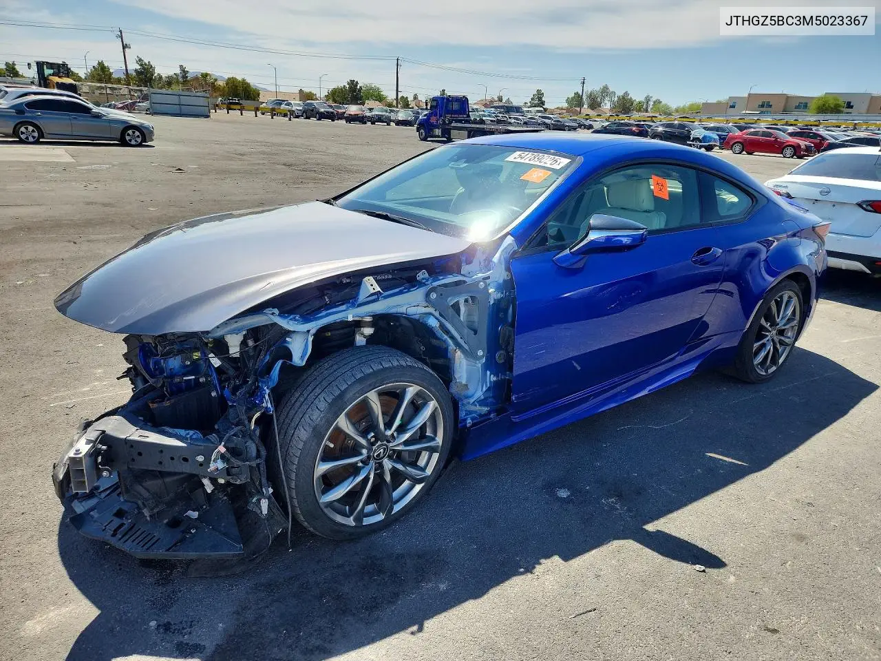 2021 Lexus Rc 350 F Sport VIN: JTHGZ5BC3M5023367 Lot: 54789026
