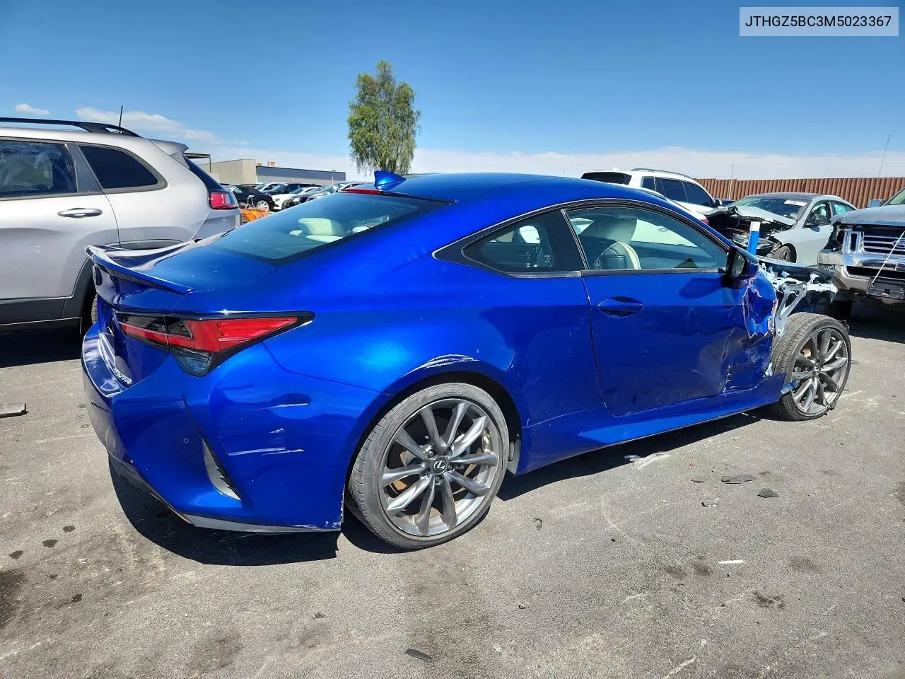 2021 Lexus Rc 350 F Sport VIN: JTHGZ5BC3M5023367 Lot: 54789026